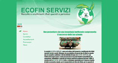 Desktop Screenshot of ecofinservizi.com